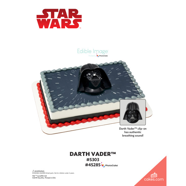 STAR WARS™ Darth Vader™ The Magic of Cakes® PhotoCake® Enhanced Background Page