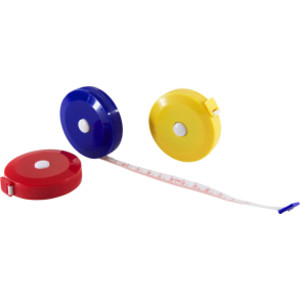 Cloth Tape Measure, 60", Assorted Colors, 1 Count