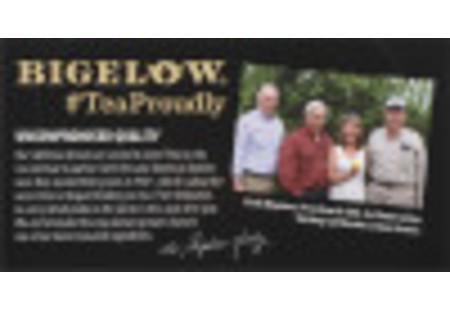 Bigelow Lemon Lift Tea bag in foil overwrap
