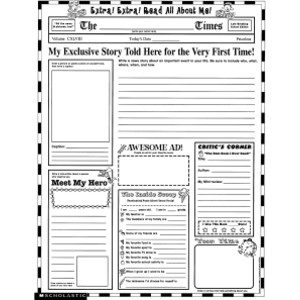 Instant Personal Poster Sets: Extra, Extra, Read All About Me!, Set of 30