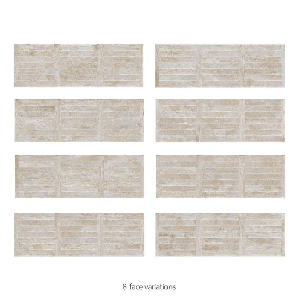 Habanera Decor Beige 11-7/8 in. x 35-1/2 in. Ceramic Wall Tile