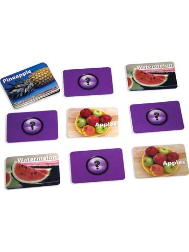 Photographic Memory Matching Game, Fruit & Vegetables
