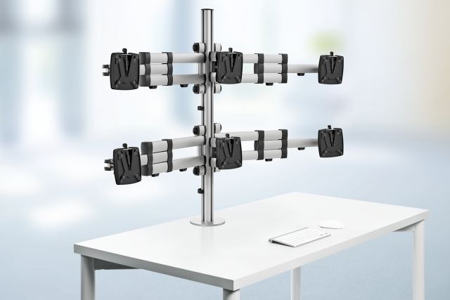 Novus TSS Sextett Telescope is designed for easy alignment of six monitors for comfortable stacked viewing.