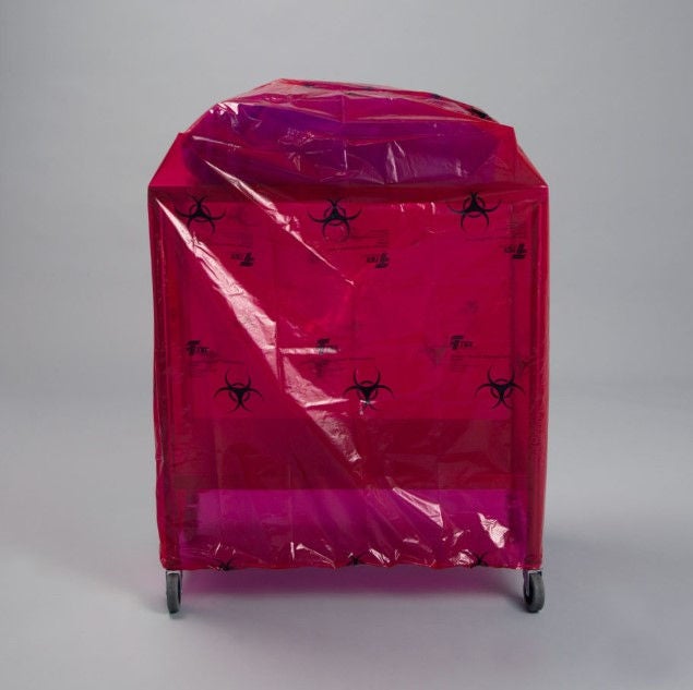 Tidi Products COVER, F/RING STAND TRANS RED 32"X16"-18"X18"-30" (20/CS)