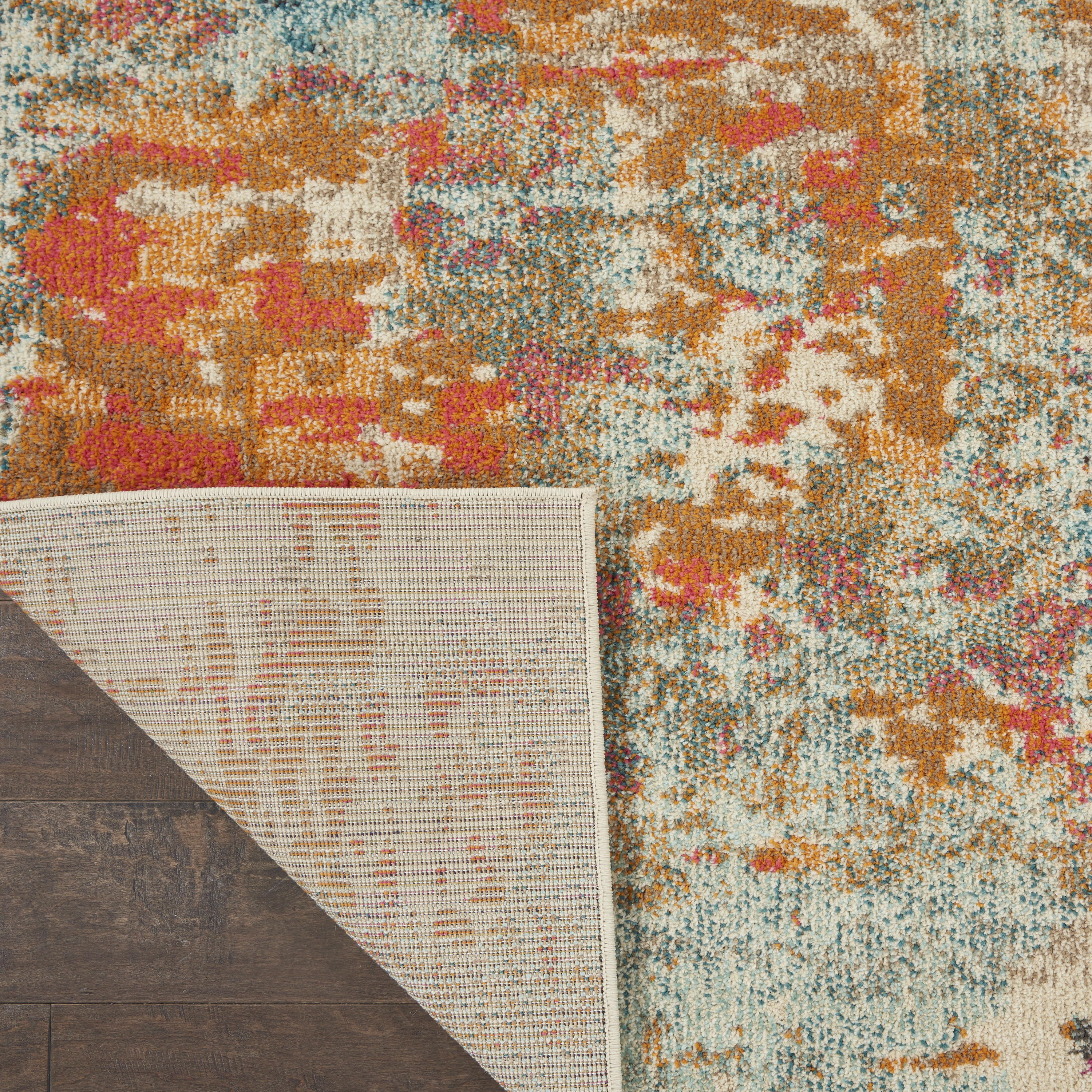 Nourison Celestial 9' x 12' Pink Multicolor Modern & Contemporary Indoor Rug