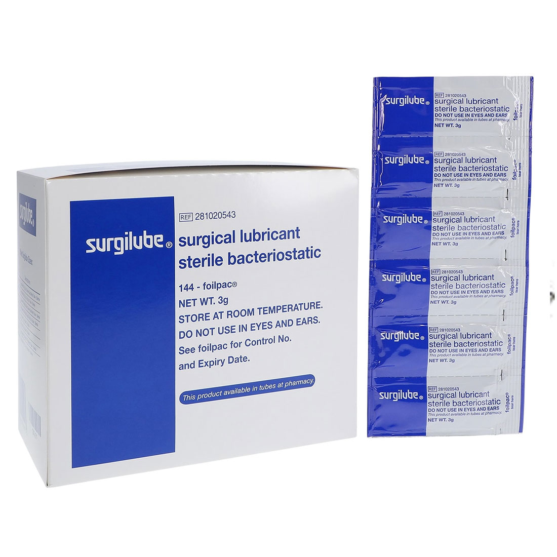 Surgilube Foil Pack 3gm UD -144/Box