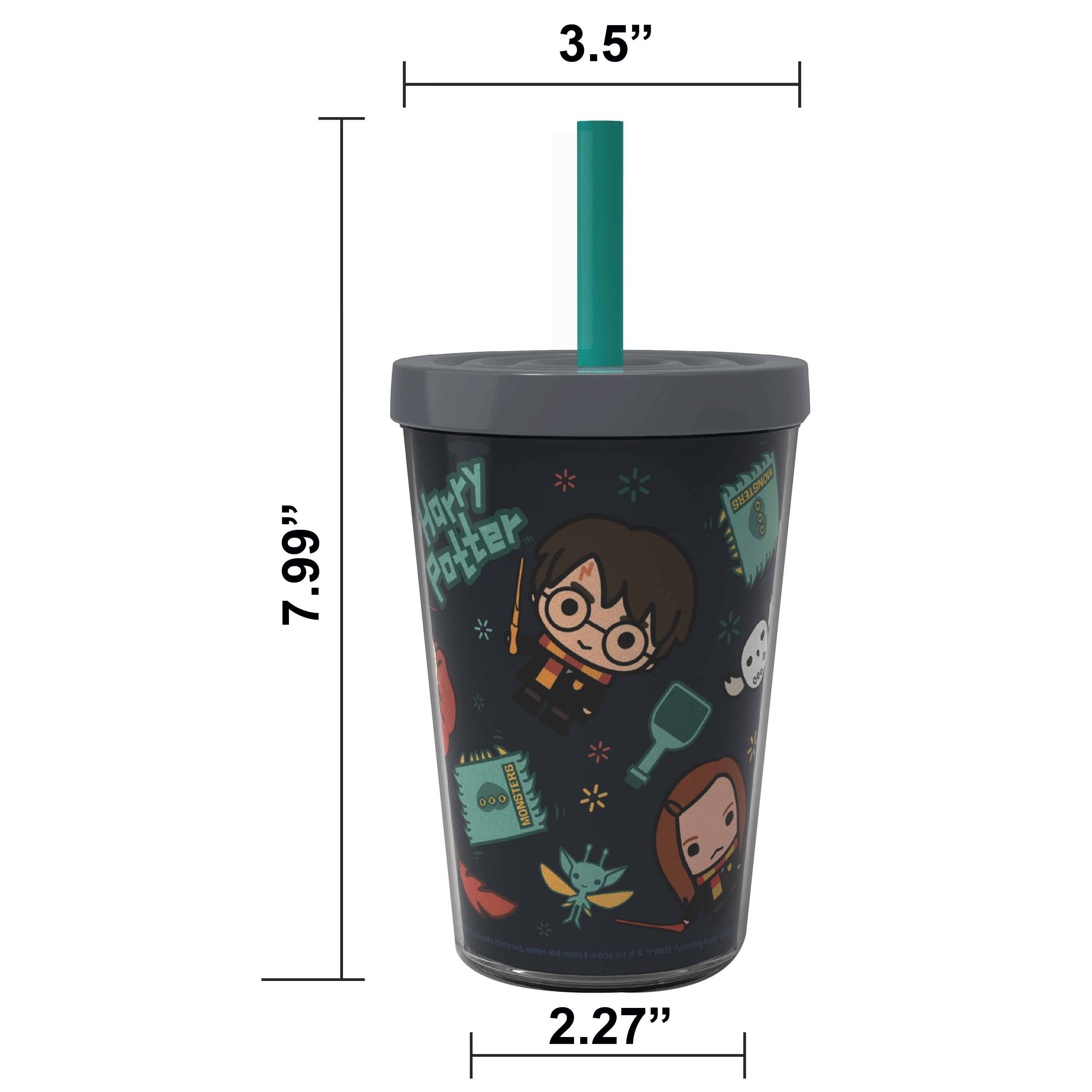 Harry Potter 13 ounce Insulated Tumbler, Harry Potter and Friends, 2-piece set slideshow image 7