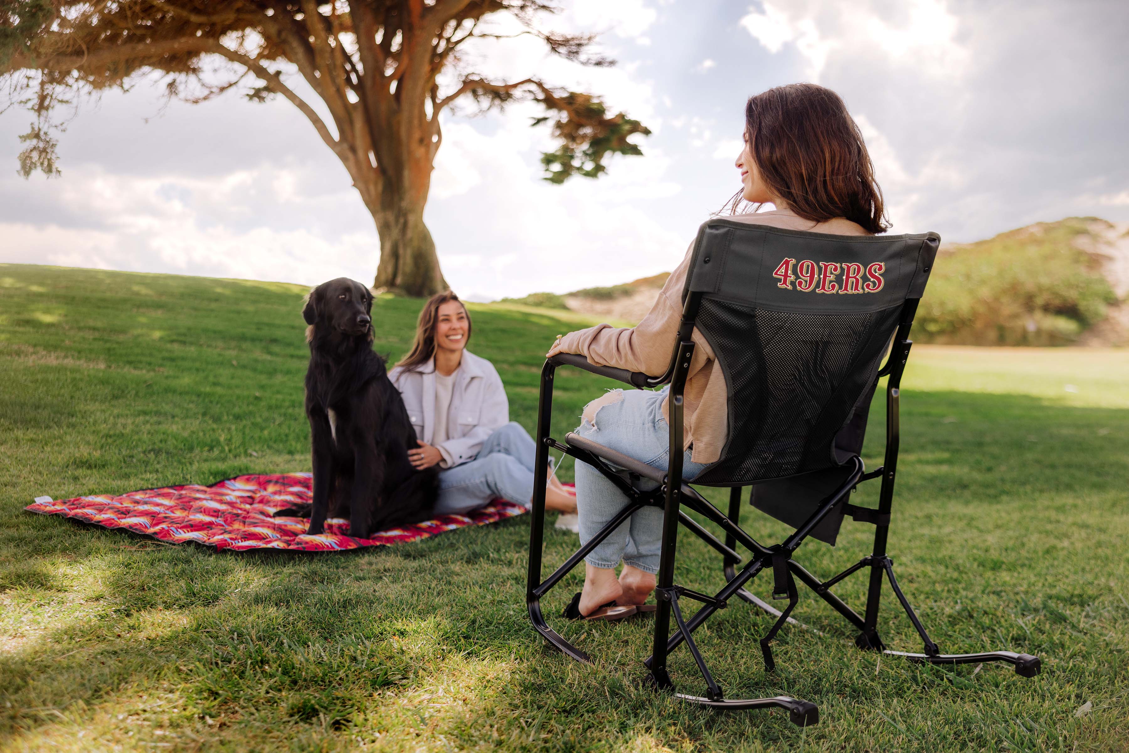 San Francisco 49ers - Woodland Rocking Camping Chair