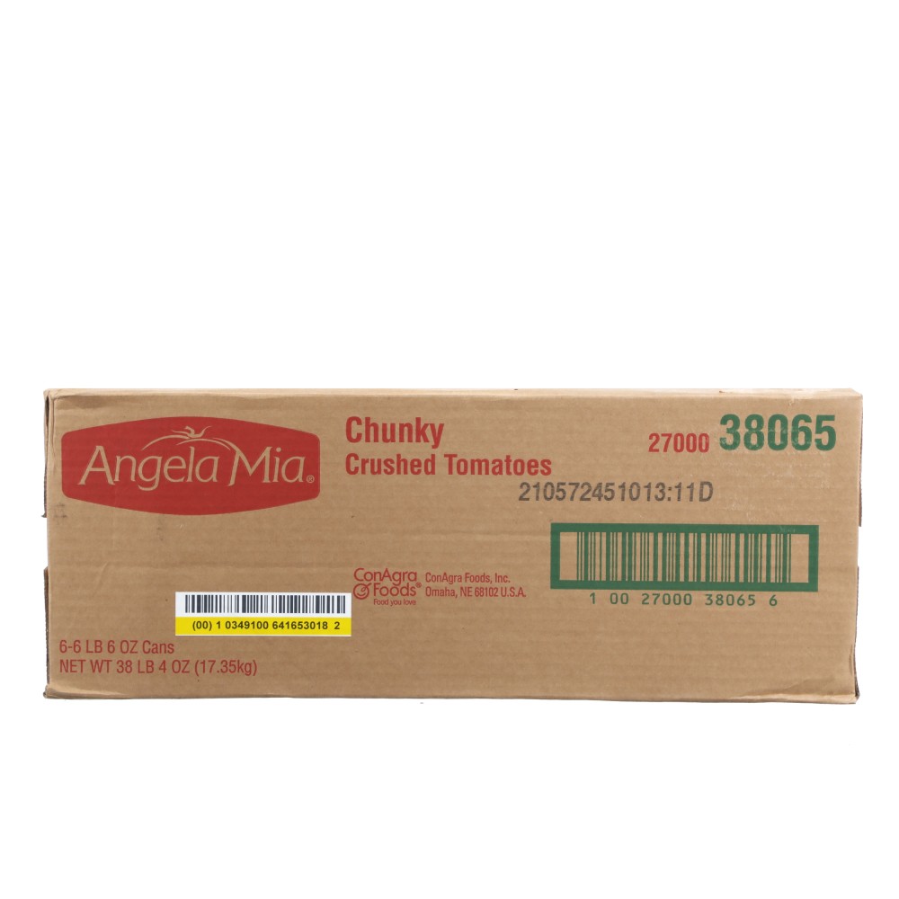 Angela Mia Chunky Crushed Tomatoes, 10 Can, 6/102 oz Conagra Foodservice
