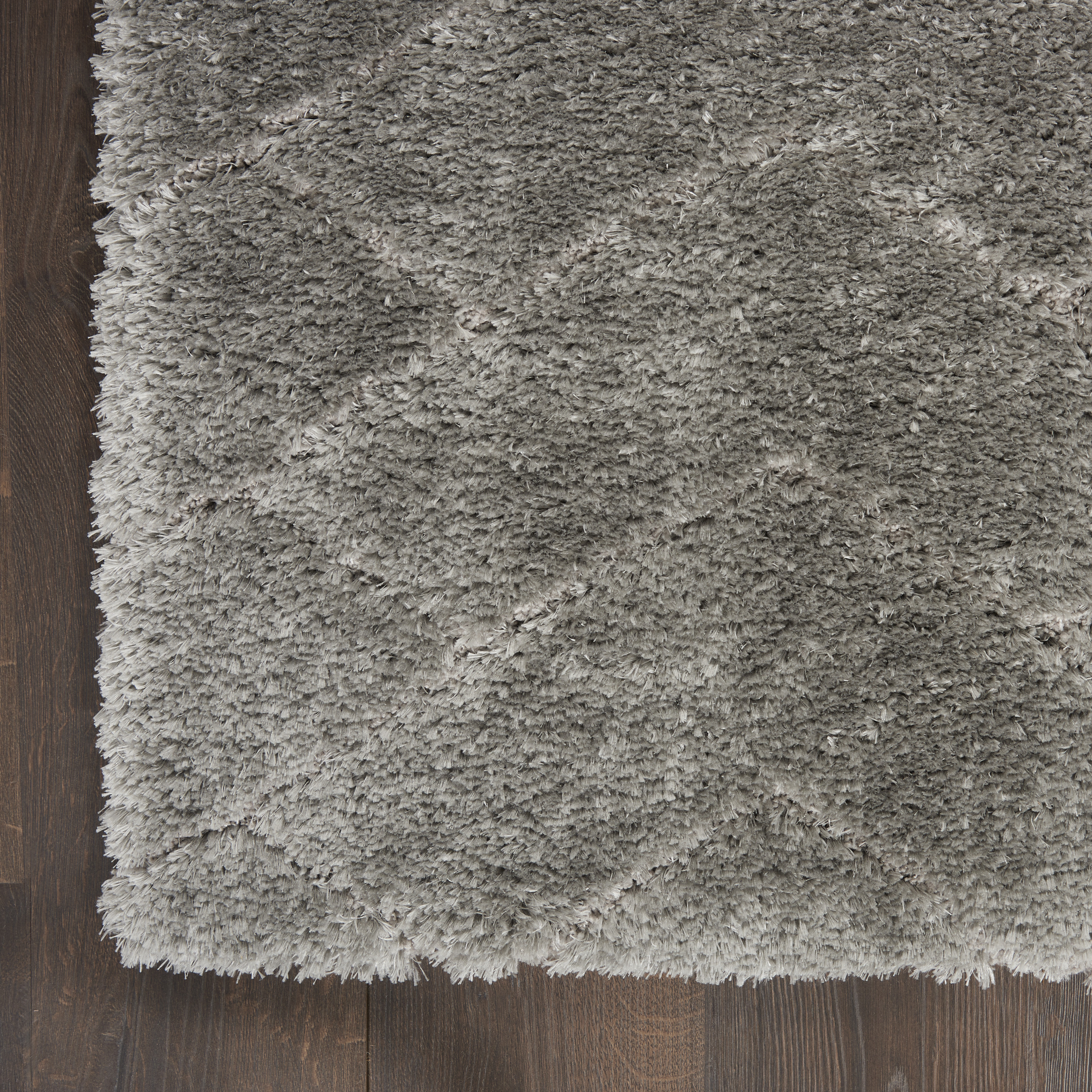 Nourison Dreamy Shag 7'10" x 9'10" Grey Shag Indoor Rug