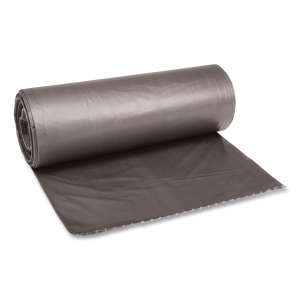 Boardwalk,  LLDPE Liner, 60 gal Capacity, 38 in Wide, 58 in High, 0.95 Mils Thick, Gray