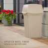 RUB843088BG, Rubbermaid Commercial,  Ranger Container with 2 Doors, 35 gal, Plastic, Beige
