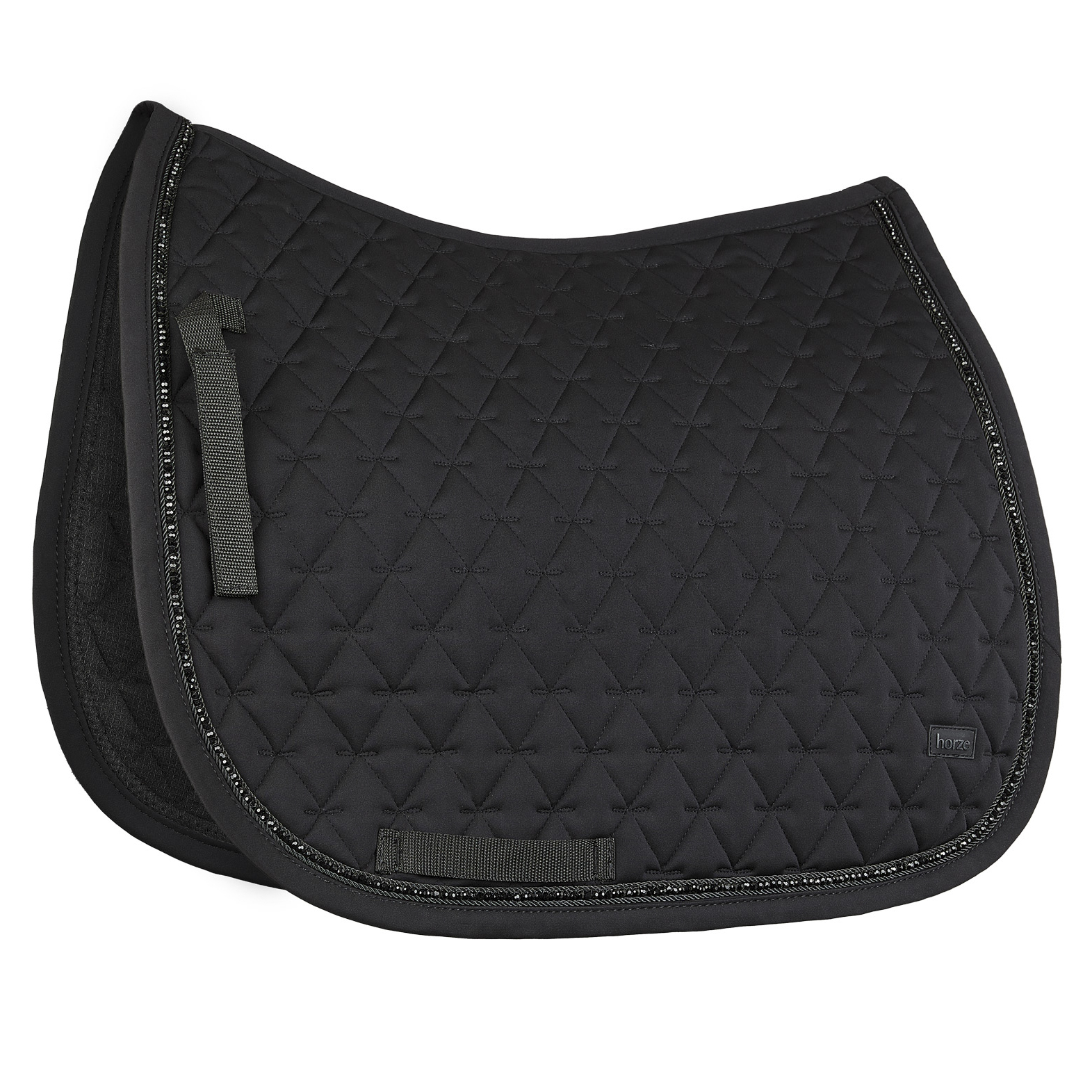 Horze Noir Pearl Corded Dressage Saddle Pad