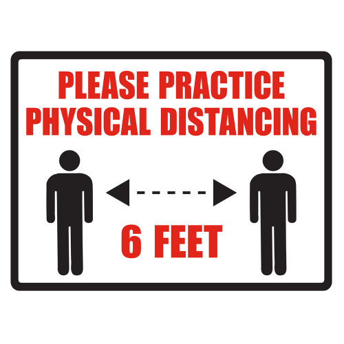 Hillman Practice Physical Distancing Sign (4