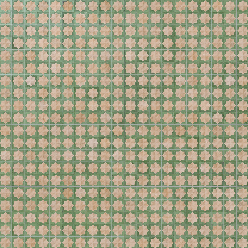 Tetuan Astre Cotto Emerald 12.13x21.88 Rectangle Porcelain Wall Only Digital Pattern