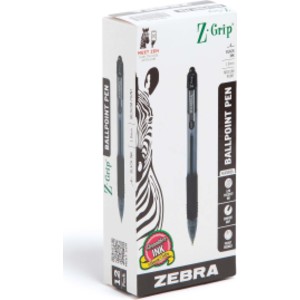 Z-Grip Retractable Ballpoint 1.0mm Black Dozen