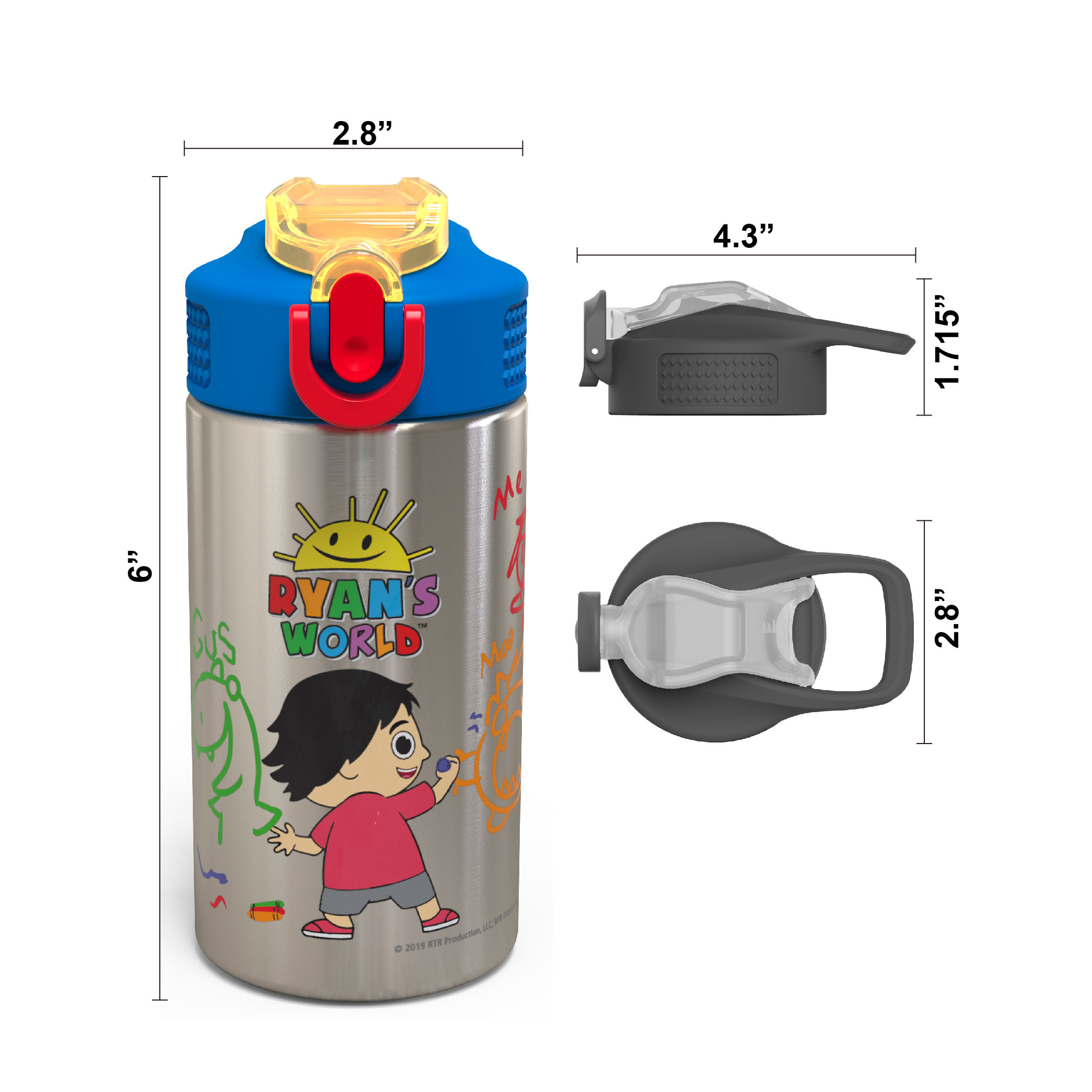 Ryan’s World 15.5 ounce Water Bottle, Ryan & Friends slideshow image 5 Ryan’s World 15.5 ounce Water Bottle, Ryan & Friends slideshow image 5