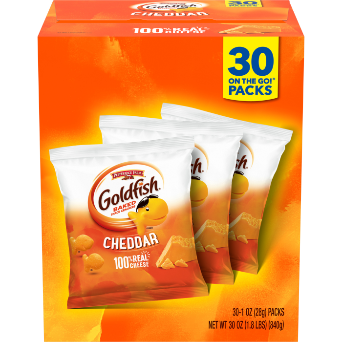 Cheddar Crackers, 30 count box
