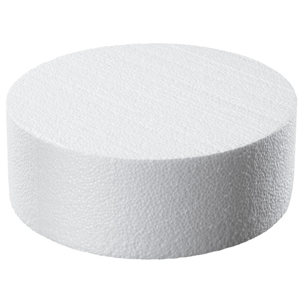 Round Styrofoam 10" x 3.5" Cake Form