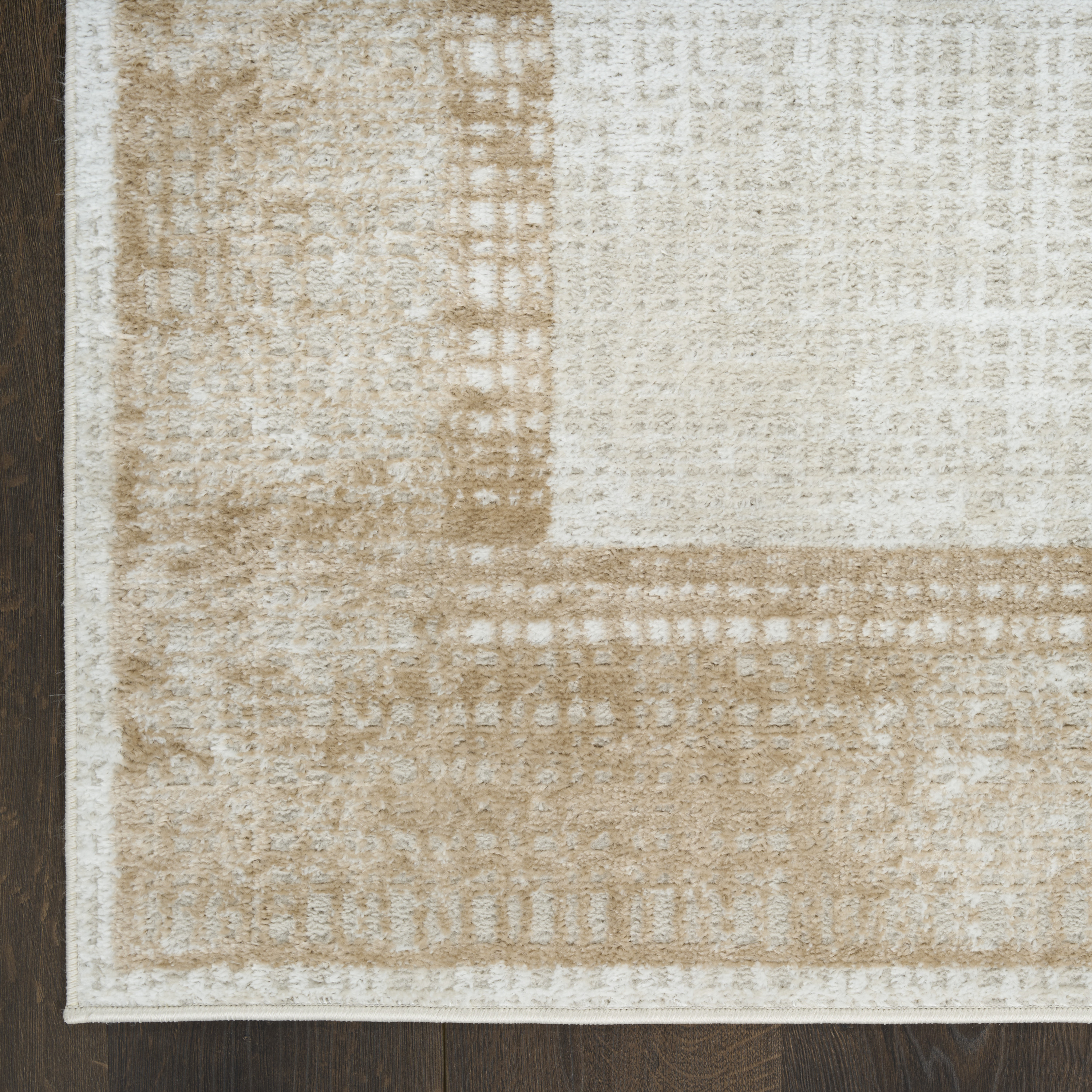 Nourison Dekor 2' x 4' Ivory Beige Modern Indoor Rug
