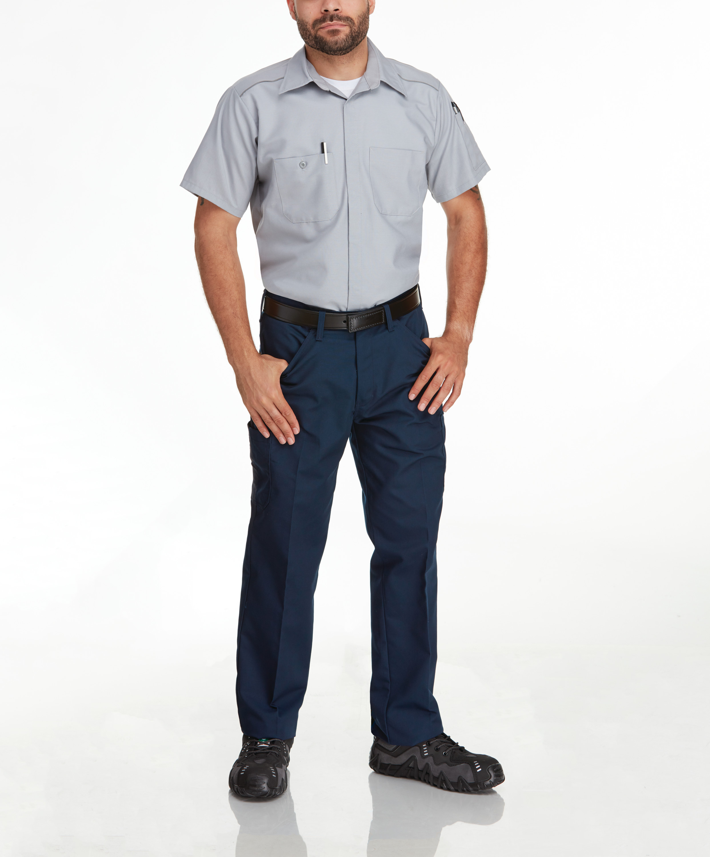 Red Kap Men's Short Sleeve Pro Airflow Work Shirt - Picture 16 of 26