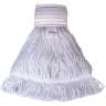 Hillyard, Reflections Nylon Looped-End Finish Mop Head with 5" Headband, Medium, White