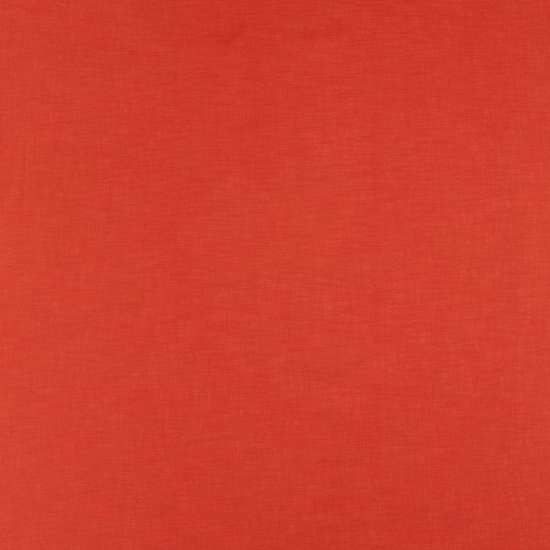 Red-orange woven fabric panel covering the entire frame, lying flat with subtle horizontal weave texture and even, diffuse lighting that creates a uniform, matte backdrop.