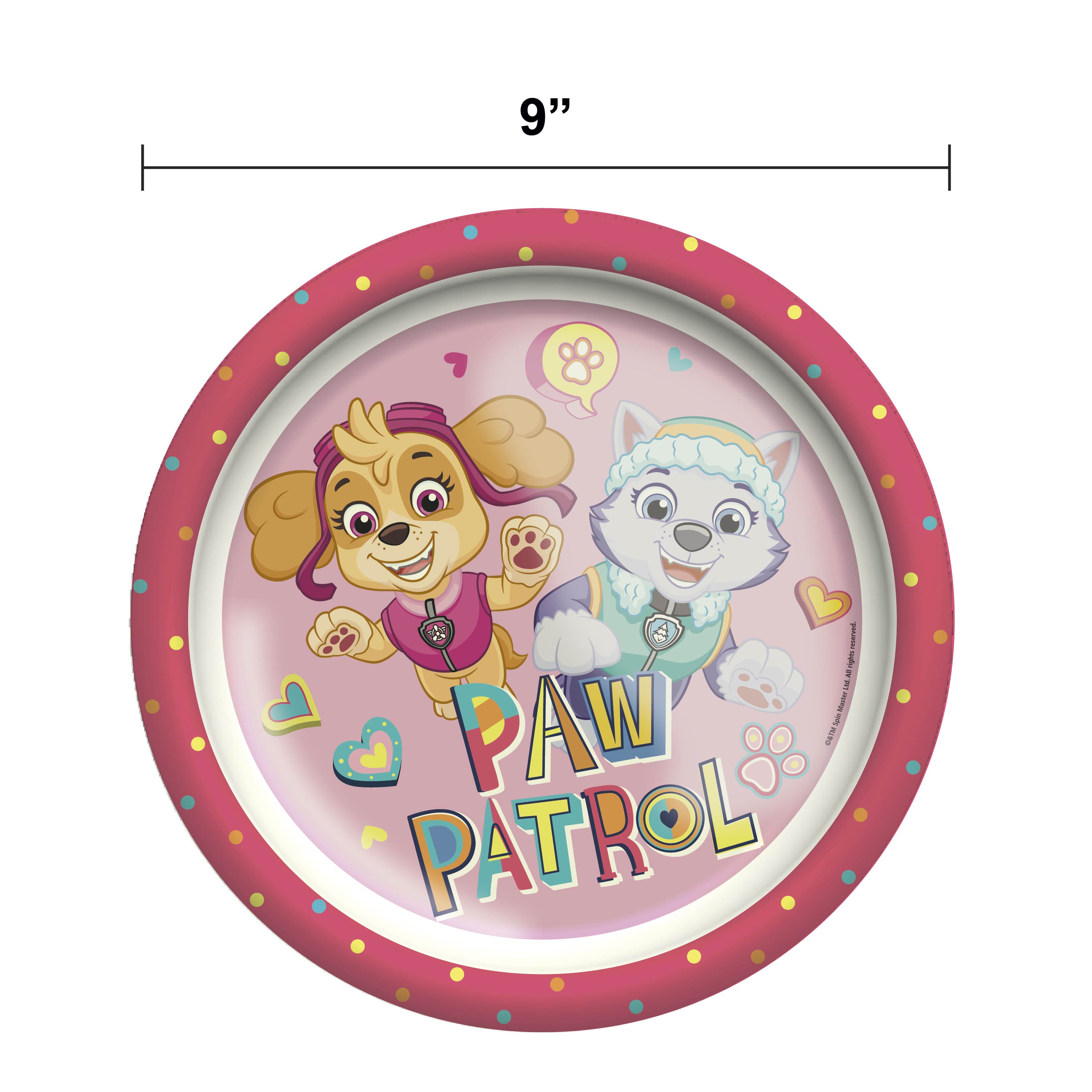 Paw Patrol Kids Plate and Bowl Set, Skye, 2-piece set slideshow image 8