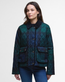 Giacca trapuntata Loudon in tartan 