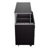 46-inch 120-volt three-well 2-Series deluxe hot-food station with granite-style base, open storage compartment and cafeteria-style breath guard