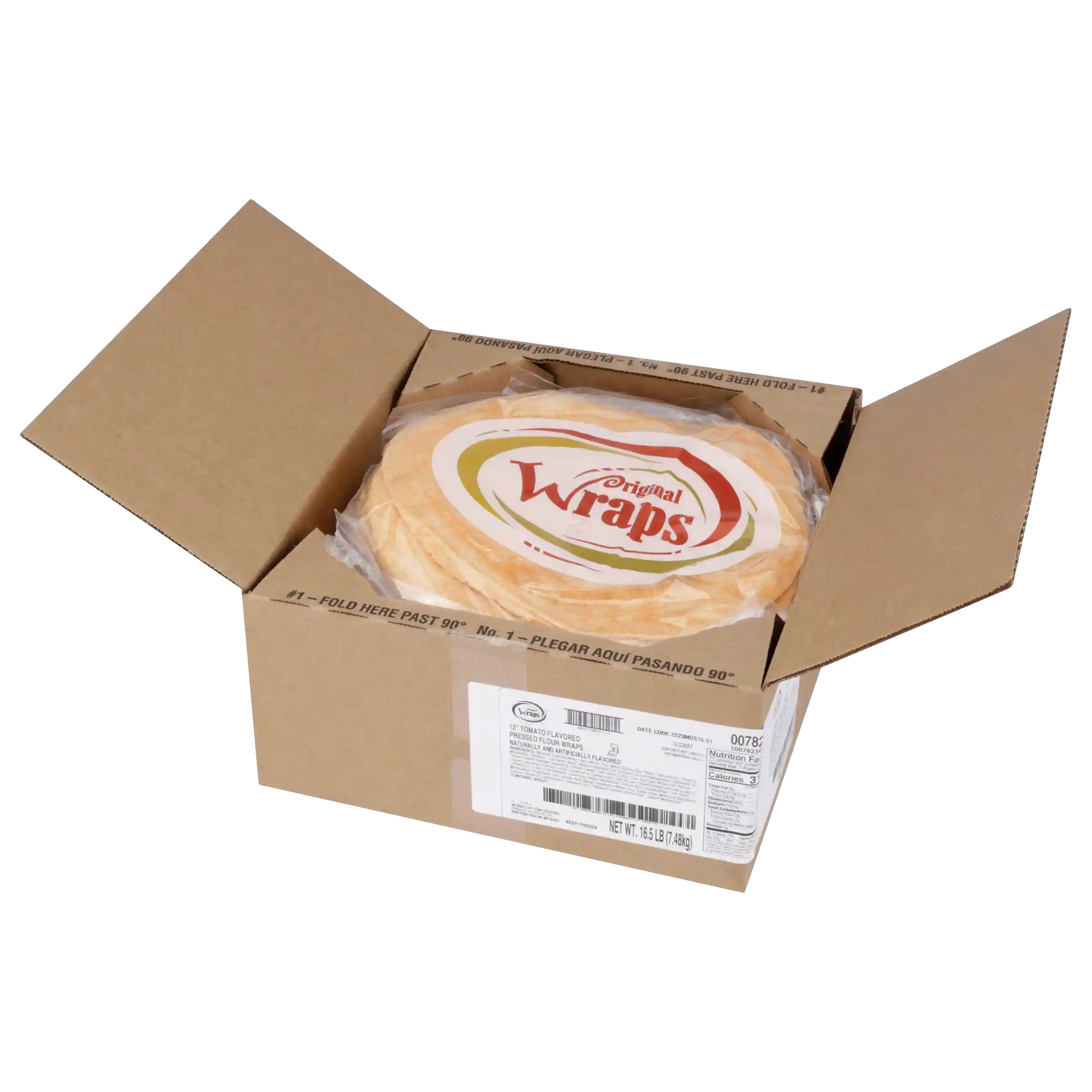 Mexican Original® 12" Tomato Flavored Press Flour Tortilla Wrap_image_4