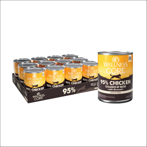 Wellness CORE 95% Chicken & Broccoli Front packaging