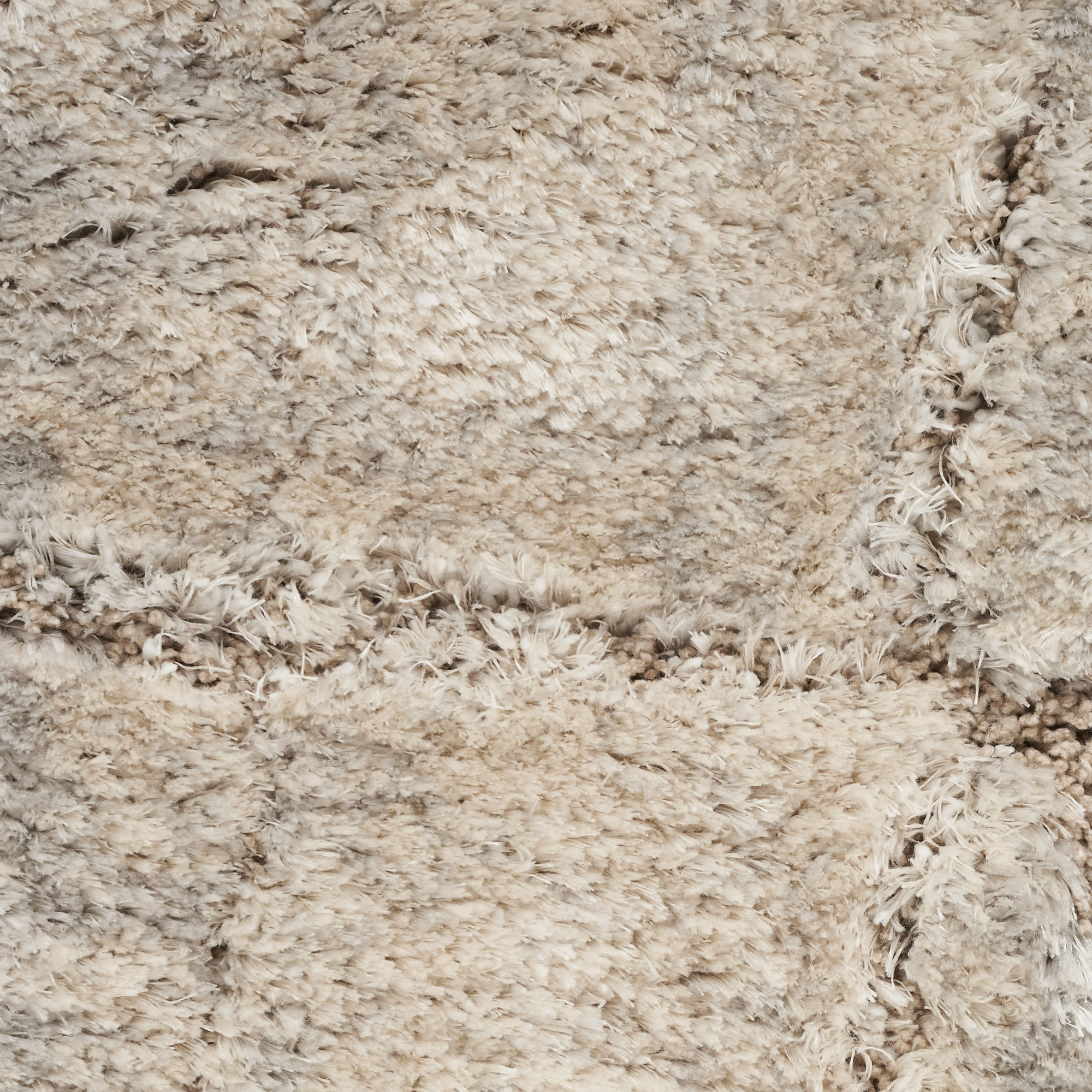 Nourison Dreamy Shag 5'3" x 7'3" Ivory Beige Shag Indoor Rug