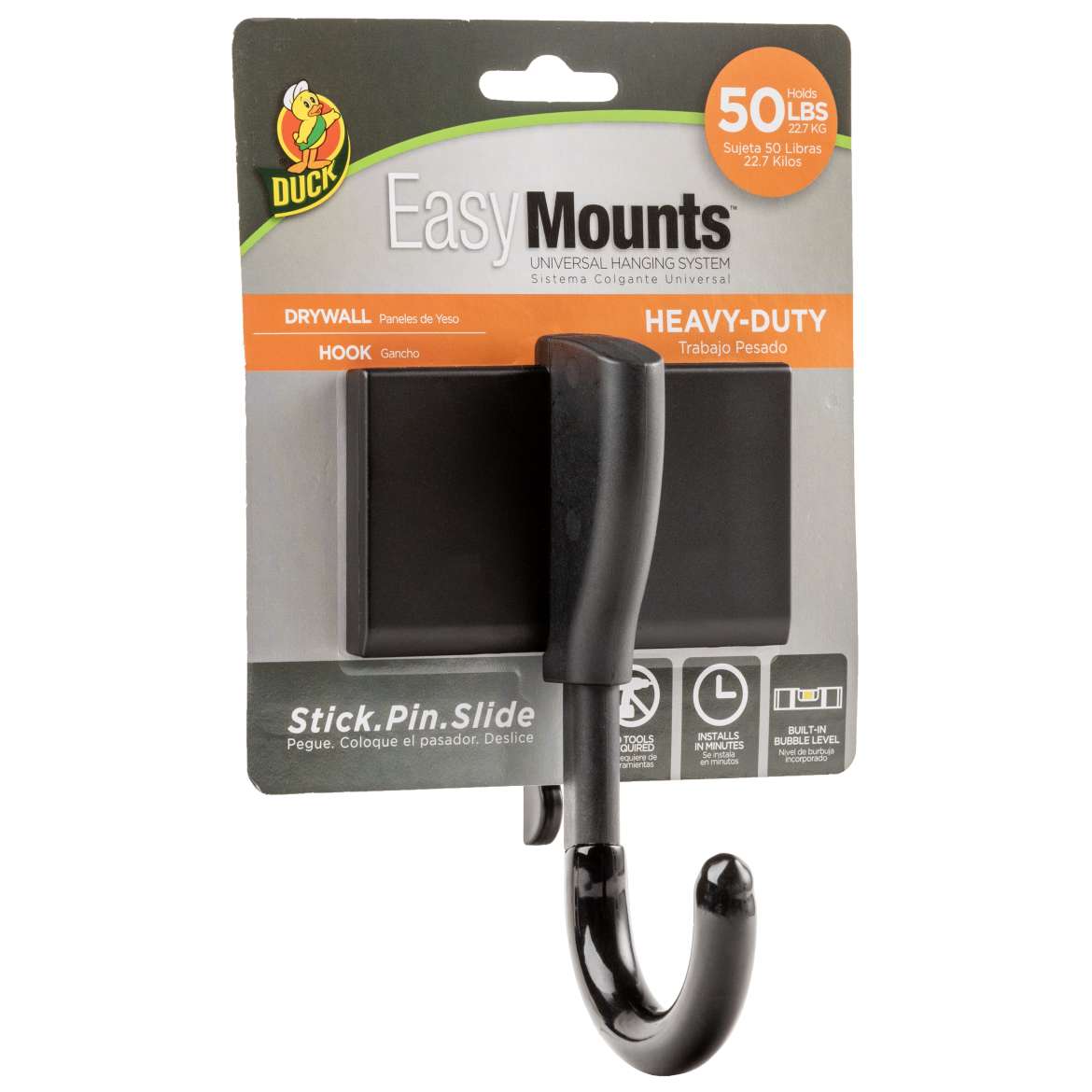 Duck® EasyMounts™ Heavy-Duty Drywall Hooks