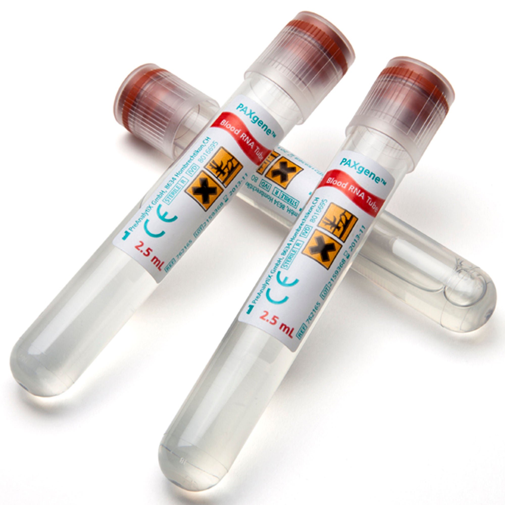BD TUBE, BLD COL RNA RED 2.5ML PLAS PAXGENE (100/CS)