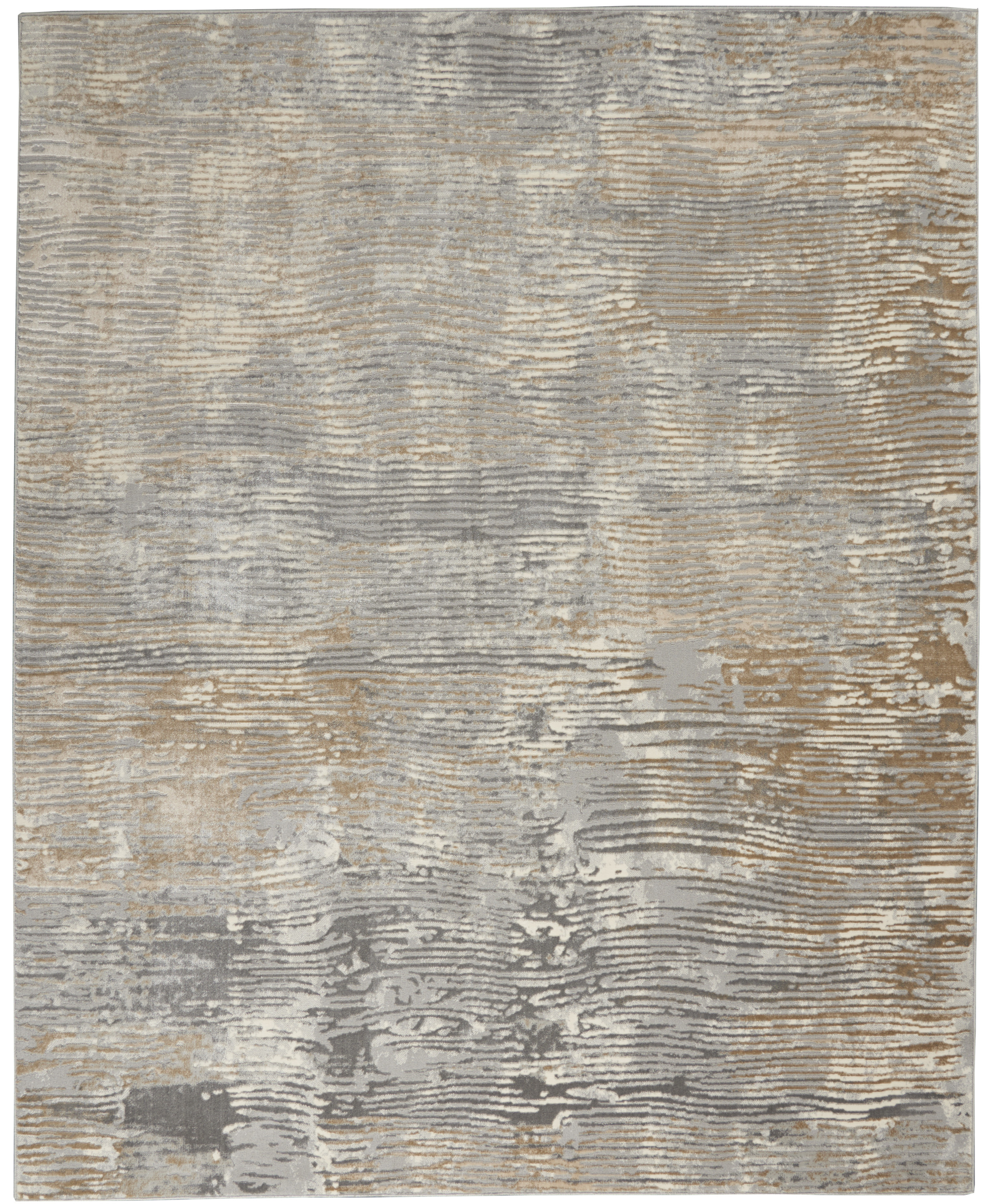 Nourison Solace 8' x 10' Grey Beige Modern Indoor Rug