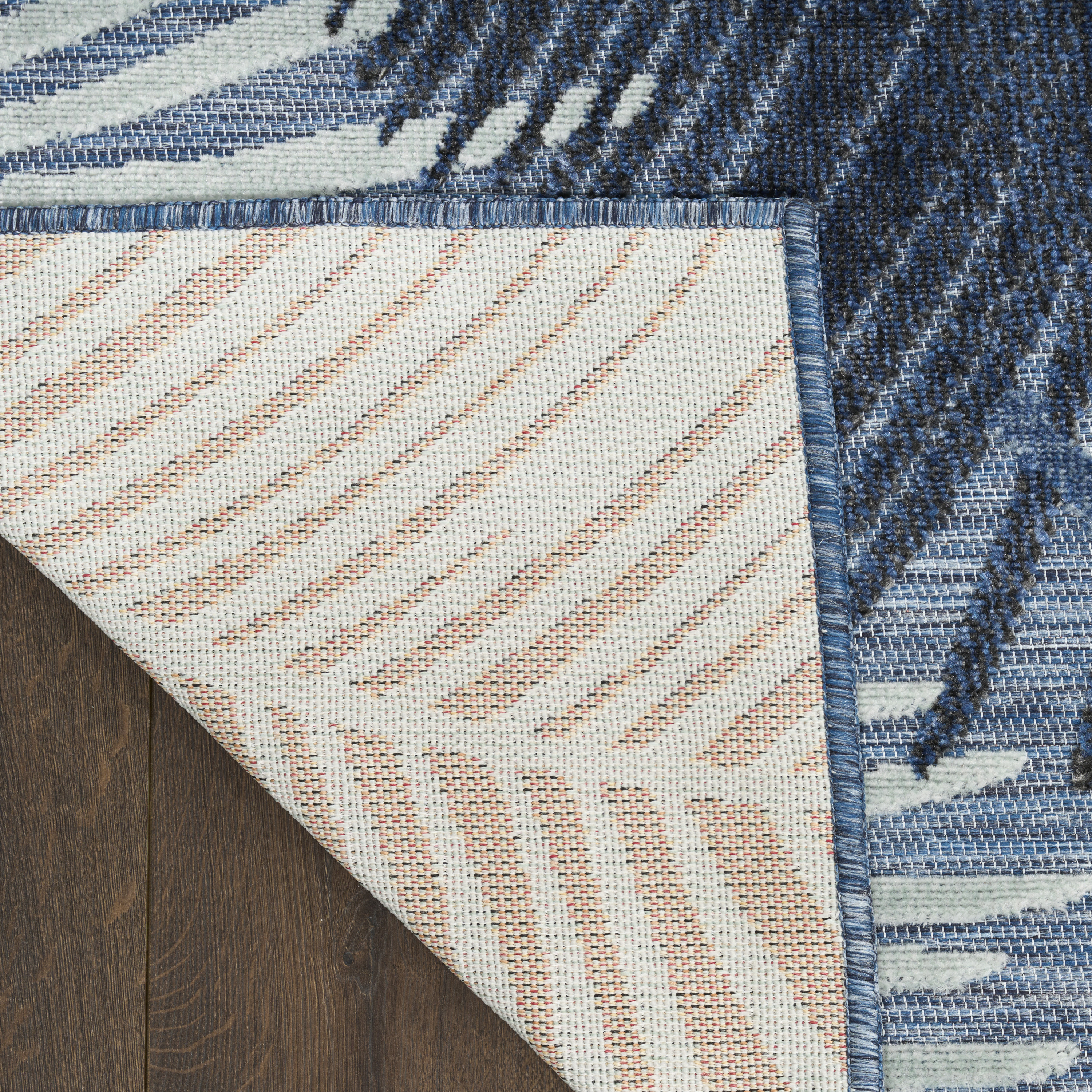 Nourison Suncoast 7'10" x 9'10" Denim Tropical Rug