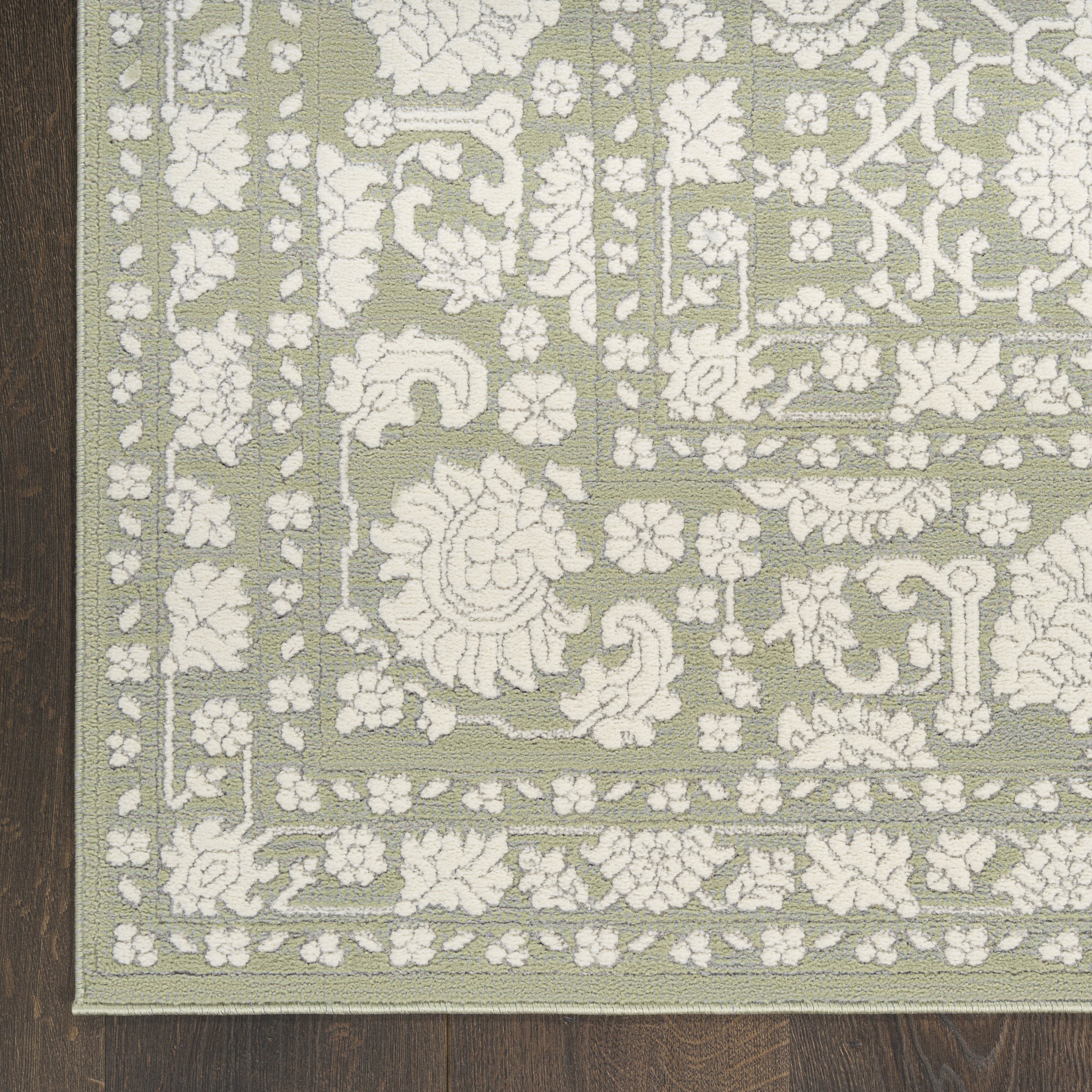 Nourison Grace 5'3" x 7'3" Sage Vintage Indoor Rug