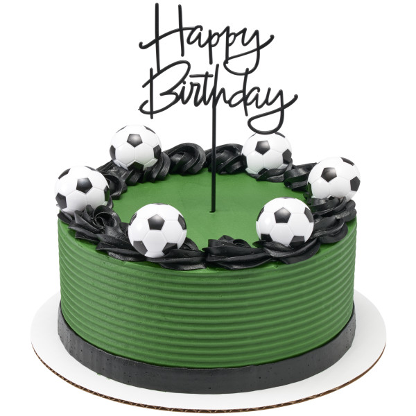 3D Soccer Ball Cupcake Rings