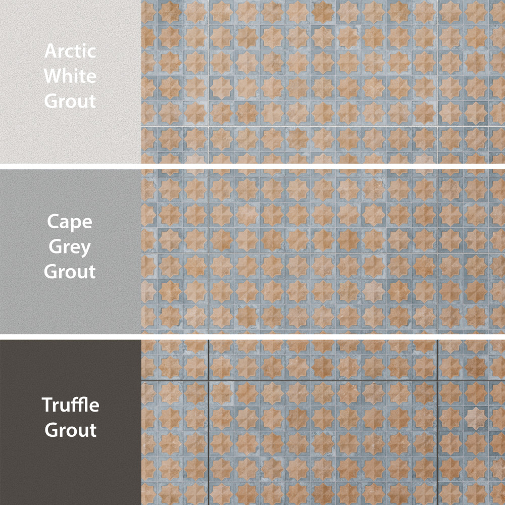Tetuan Astre Cotto Blue 12-1/8 in. x 21-7/8 in. Porcelain Wall Tile