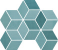 Mood Turquoise 4×6 Diamond Field Tile Glossy