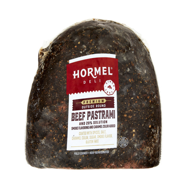 HORMEL(r) Pastrami, Flat, Deli Faced, 20%, 2 pc . C1CB - Front Center Inner Pack (Hi Res)