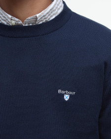Lingwood Compact Crew Neck Jumper Classic Navy