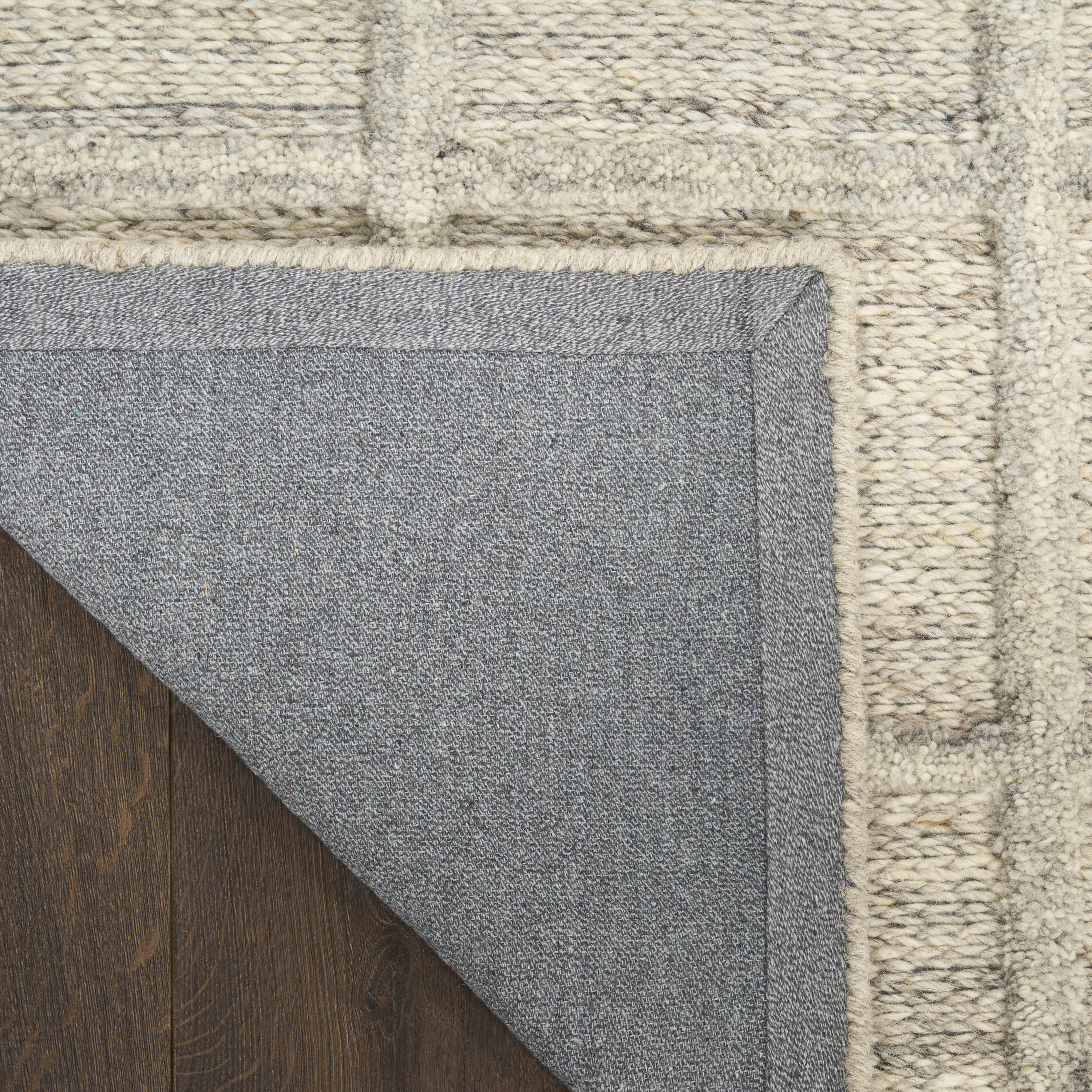 DKNY Pure Framework 8'6" x 11'6" Silver Modern Indoor Rug