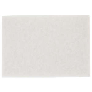 3M,  Super Polish 4100 Rectangular Floor Pad, 14"x20, White