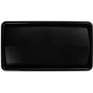 Carlisle, TrimLine, Swing Top, Rectangle, ABS, 23 gal, Black, Receptacle Lid