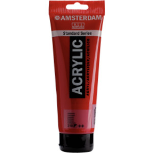 Tubo de pintura acrílica estándar, 250 ml, carmín 318