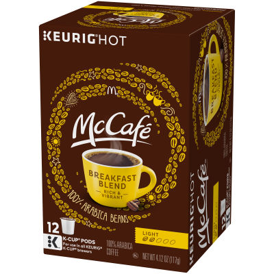 McCafé Breakfast Blend Coffee K-Cup Pods, 12 count