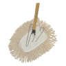 Hillyard, Wedge Mop, Threaded Handle, 60", Wood, Natural