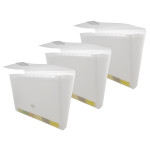 BAZIC Products&reg; Translucent 13-Pocket Letter Size Poly Expanding File, Pack of 3 BAZ3173-3